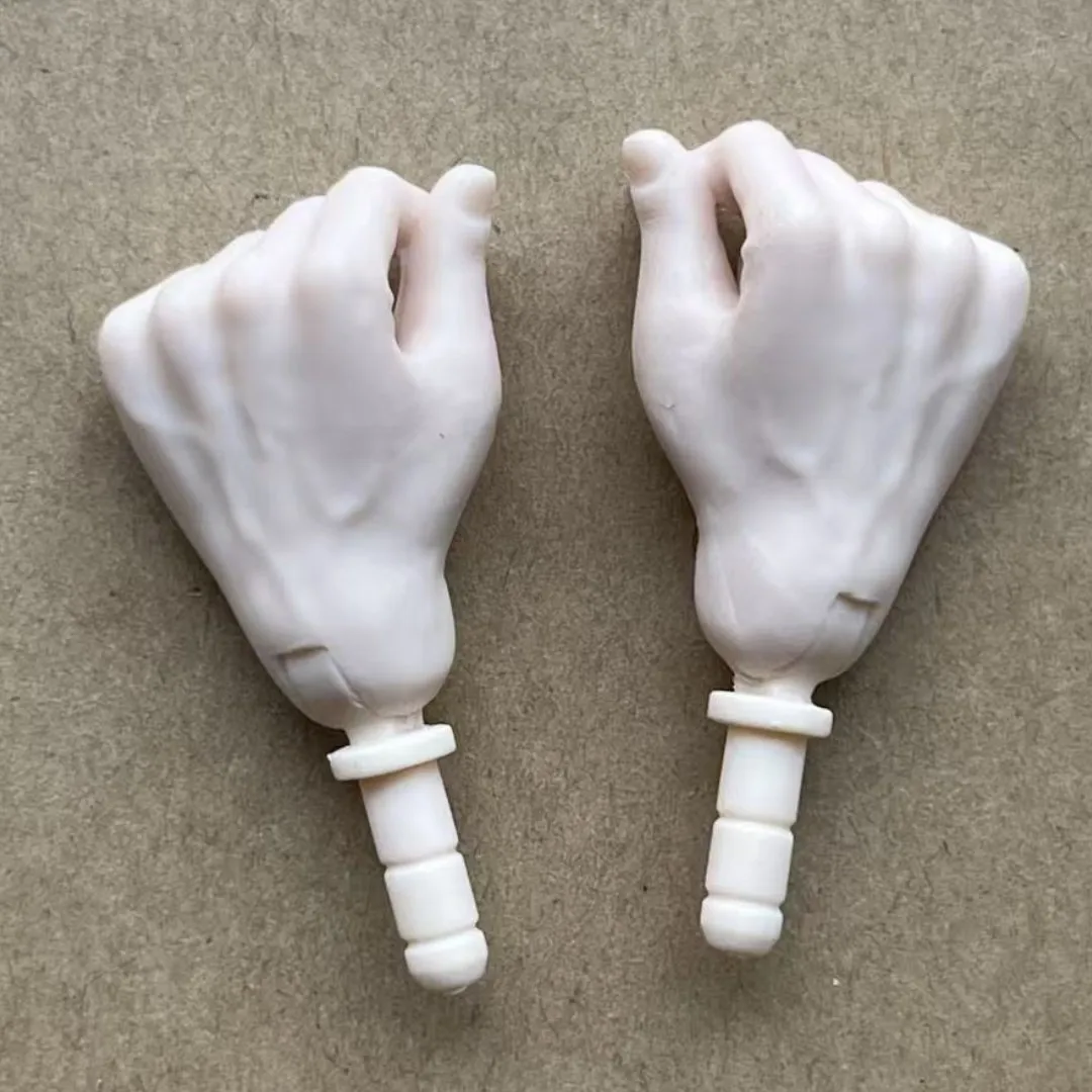 MENGF Male Doll Hands 9 Gestures Parts 1/6 Doll Accessories DIY Doll Soilders Figure Parts Beige White Superwhite Doll Hands