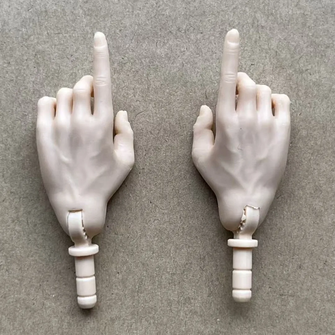 MENGF Male Doll Hands 9 Gestures Parts 1/6 Doll Accessories DIY Doll Soilders Figure Parts Beige White Superwhite Doll Hands