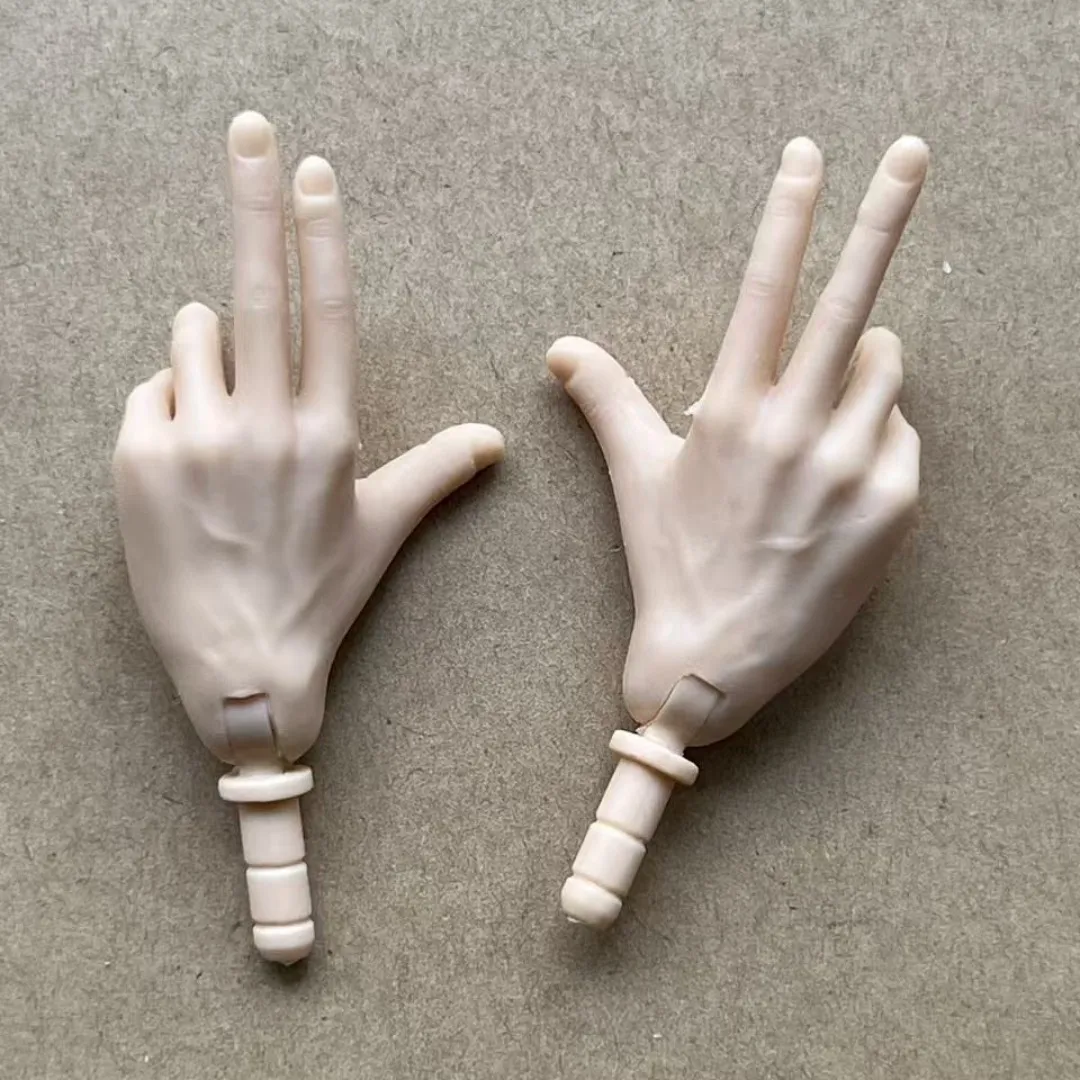 MENGF Male Doll Hands 9 Gestures Parts 1/6 Doll Accessories DIY Doll Soilders Figure Parts Beige White Superwhite Doll Hands