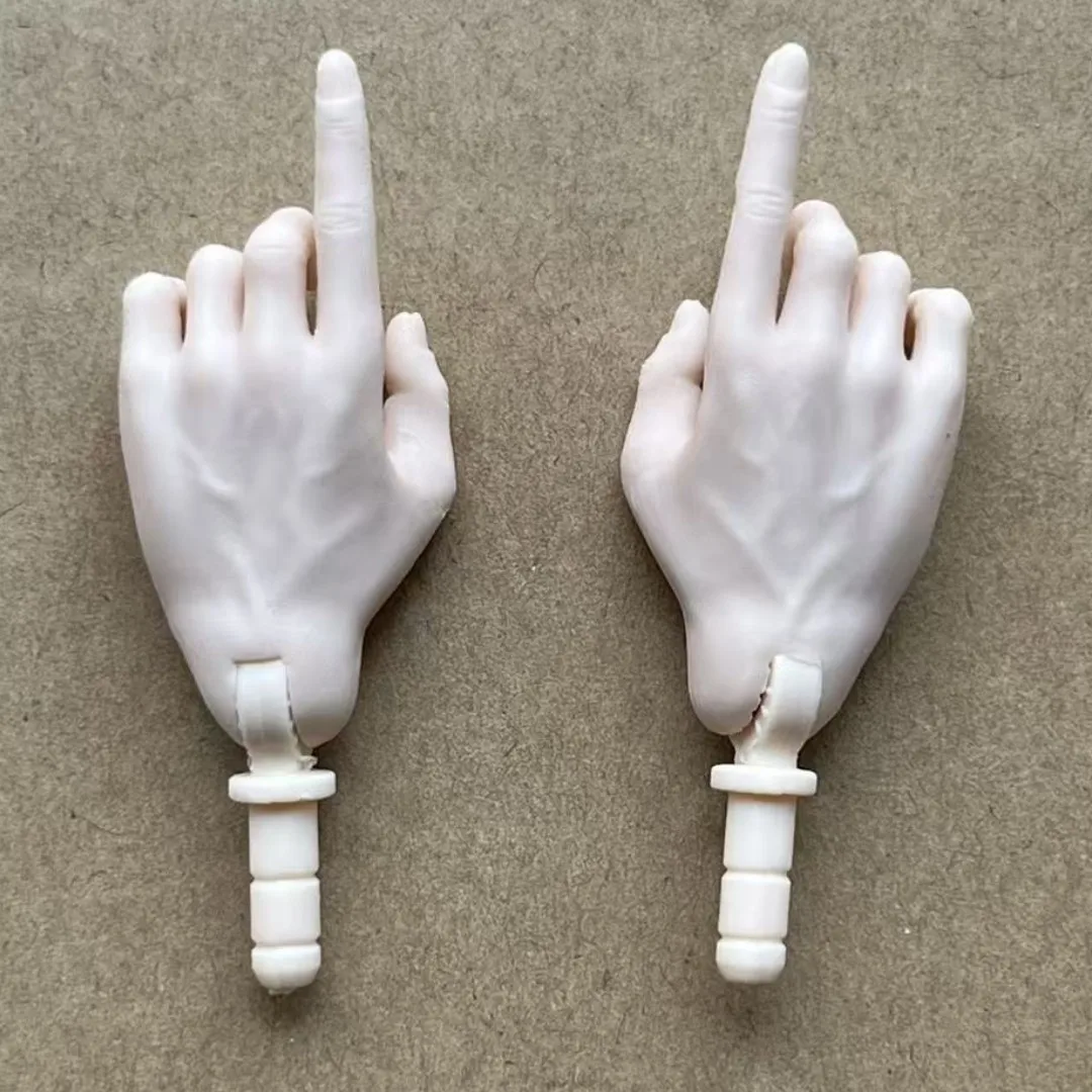 MENGF Male Doll Hands 9 Gestures Parts 1/6 Doll Accessories DIY Doll Soilders Figure Parts Beige White Superwhite Doll Hands