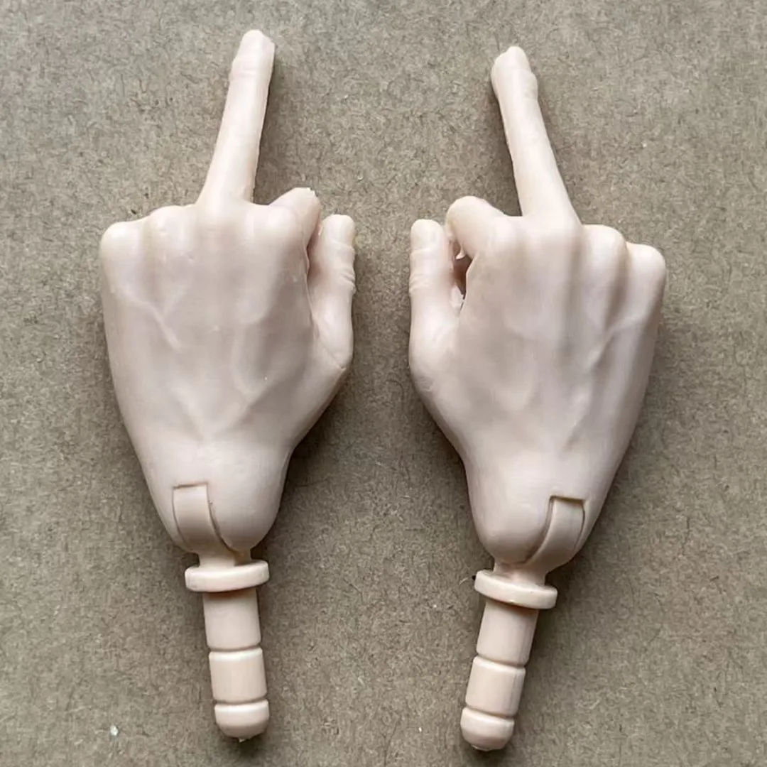 MENGF Male Doll Hands 9 Gestures Parts 1/6 Doll Accessories DIY Doll Soilders Figure Parts Beige White Superwhite Doll Hands