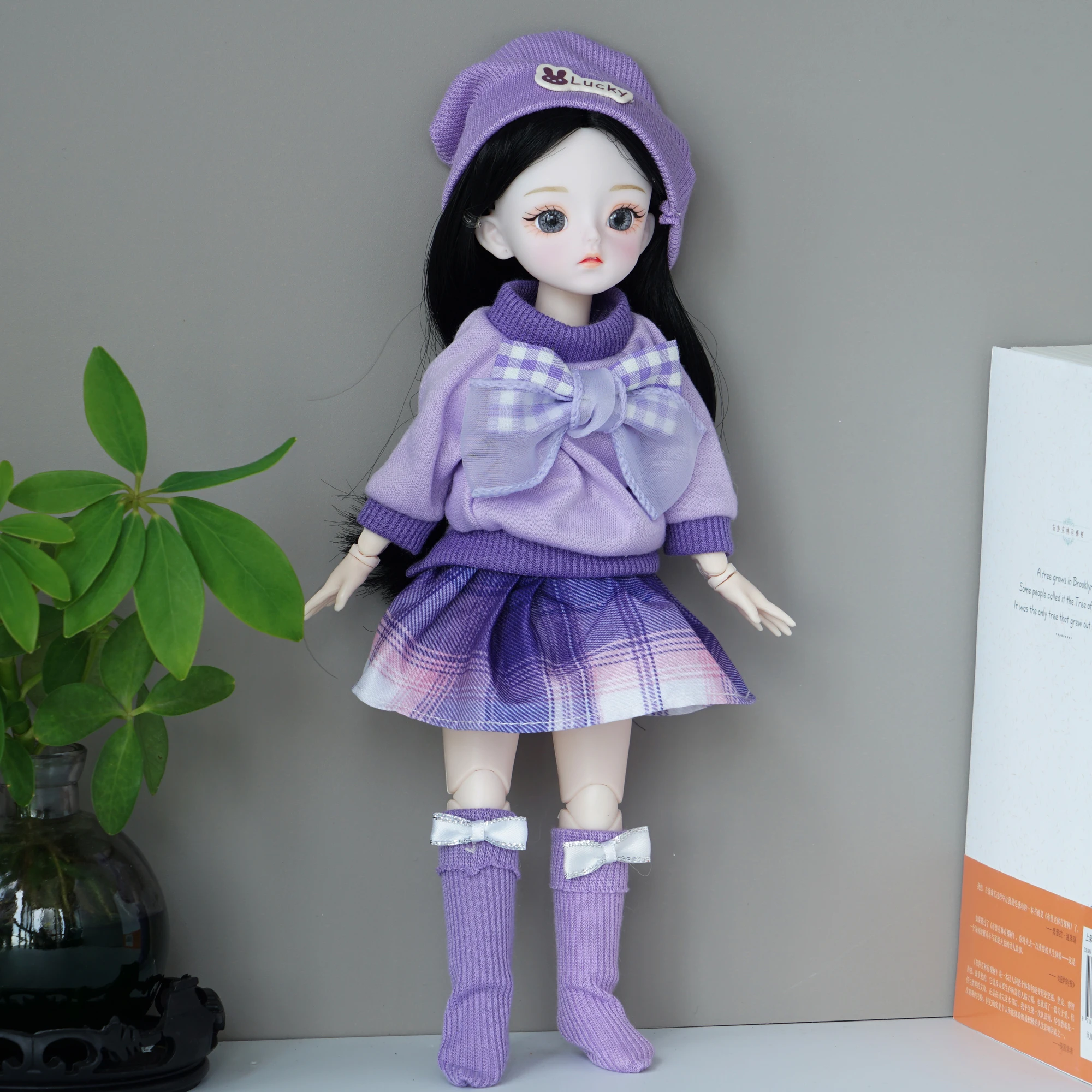 1/6 BJD Doll With Outfits Movable Joints Fashion Princess Dress Up Doll Toy For Girls Birthday Gift Desktop Decor