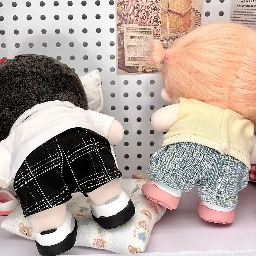 20cm Doll Shoes, Cute Tennis Style Shoes for Plush Dolls, Stand-Up Sports Sneakers, Fashion Doll Accessories for 20cm Dolls