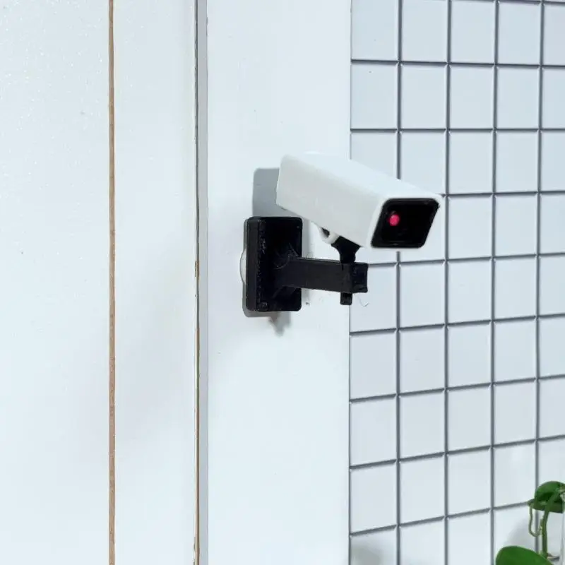 Mini Surveillance Monitor Model 1/2Pcs 1/12 Dollhouse Security Camera Micro Landscape Decor Mini Scene DIY Handmade Accessories