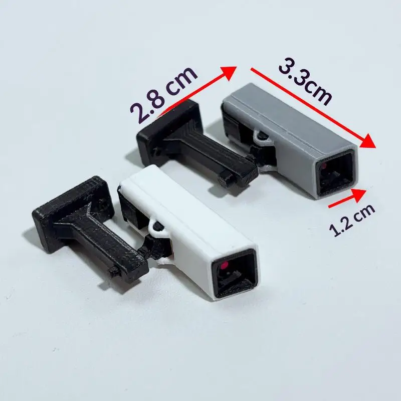 Mini Surveillance Monitor Model 1/2Pcs 1/12 Dollhouse Security Camera Micro Landscape Decor Mini Scene DIY Handmade Accessories