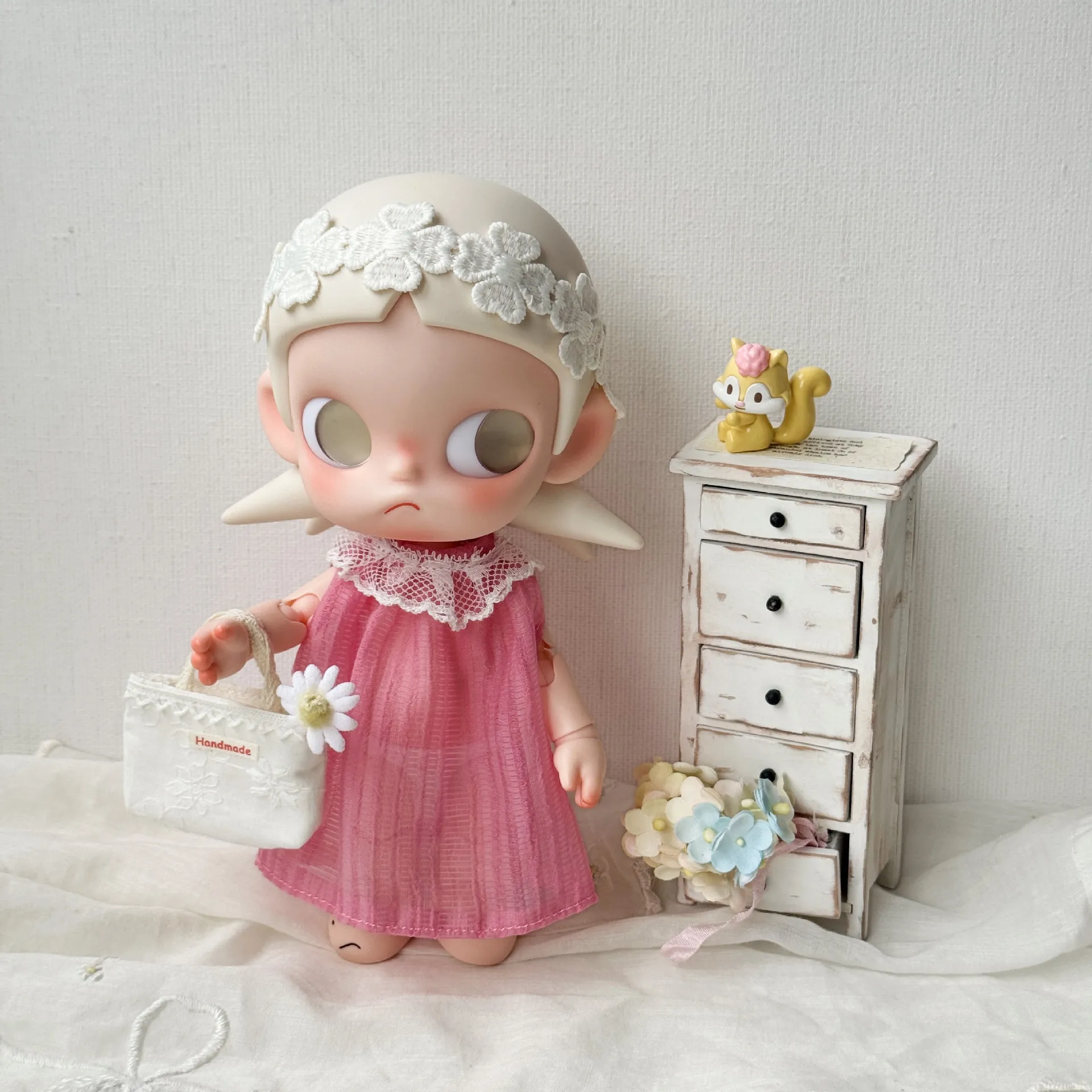 For Zsiga 1/6 BJD Blythe Doll Beach Dress Bag Accessories Summer Vacation Style Doll Outfit