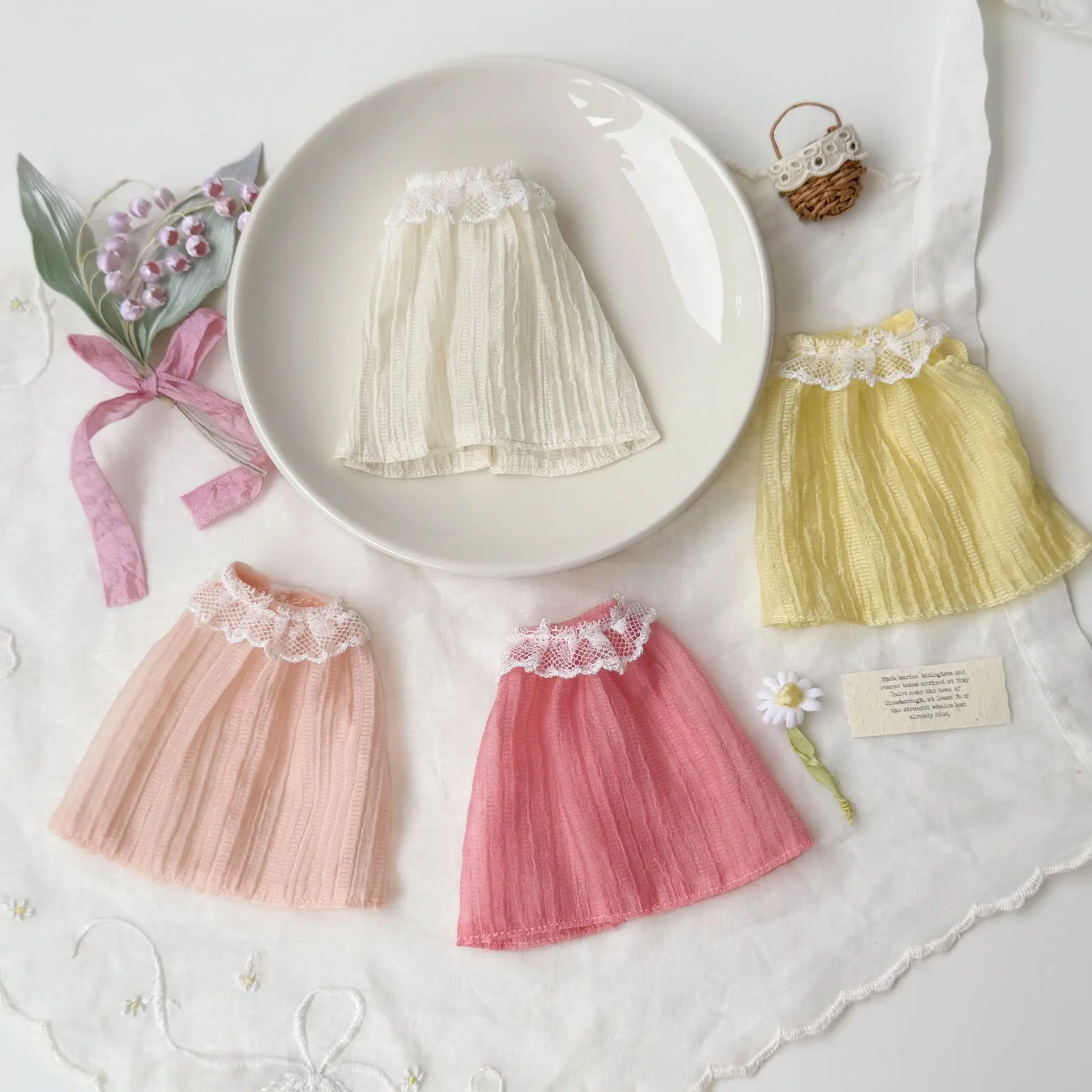 For Zsiga 1/6 BJD Blythe Doll Beach Dress Bag Accessories Summer Vacation Style Doll Outfit