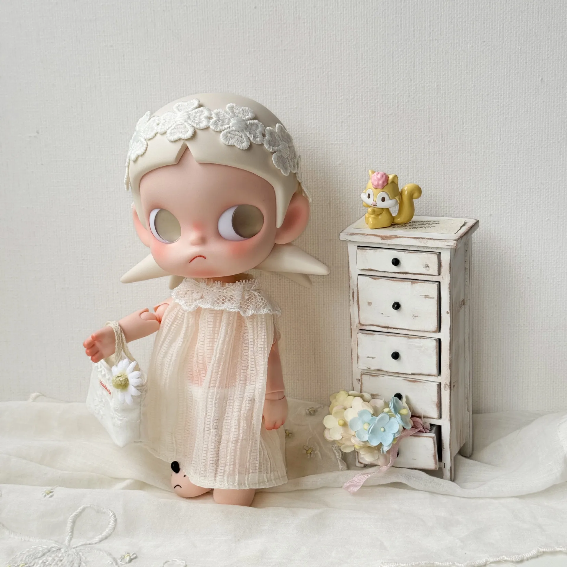 For Zsiga 1/6 BJD Blythe Doll Beach Dress Bag Accessories Summer Vacation Style Doll Outfit