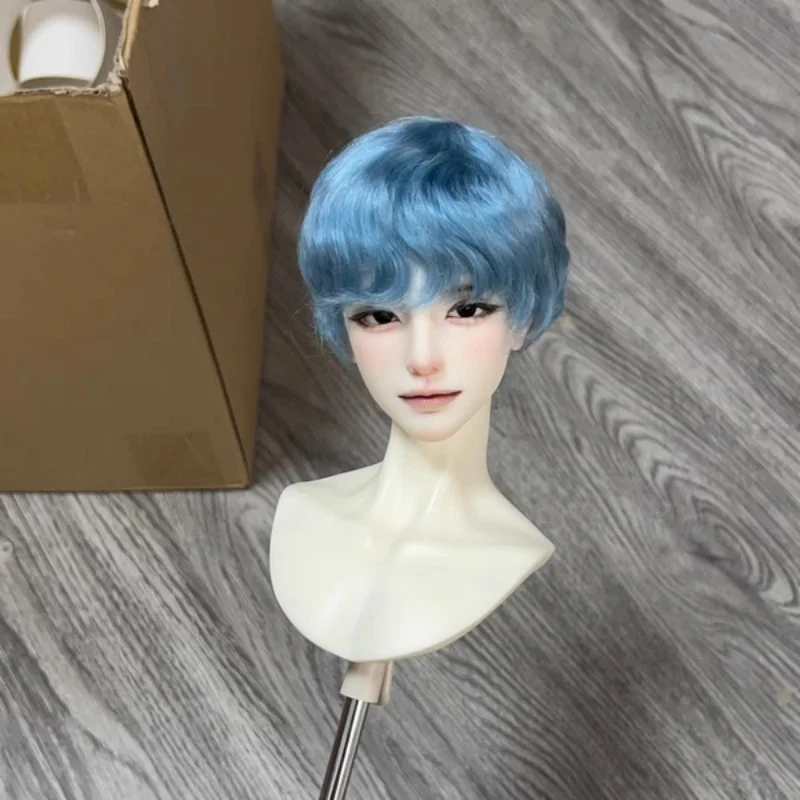 In Stock BJD SD 1/3 1/4 1/6 Men's Soft Mohair Multicolored Basic Daily Short Hairstyle Wig Doll Accessories