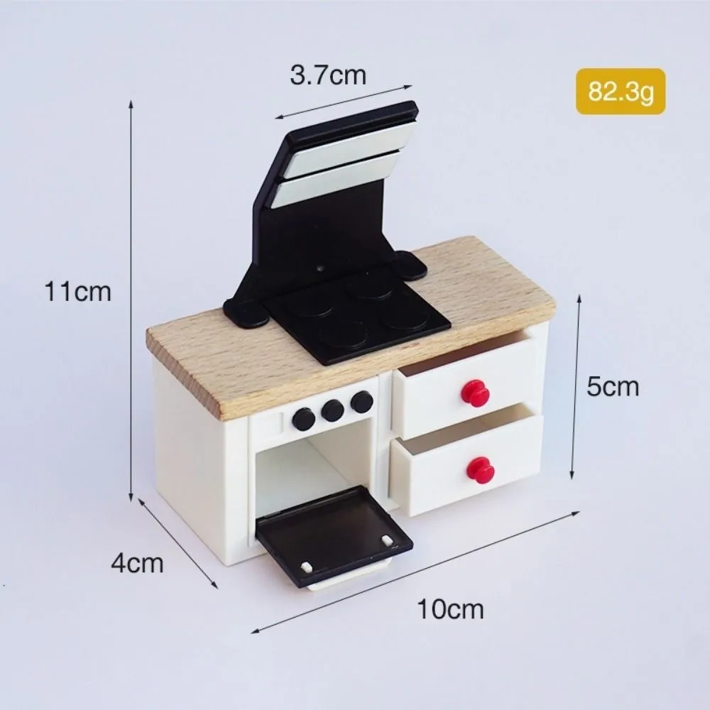 New Mini Refrigerators Cabinets Furniture Multistyles Wood&Plastic Cottage Dollhouse Kitchen Refrigerator Home Simulation Decor