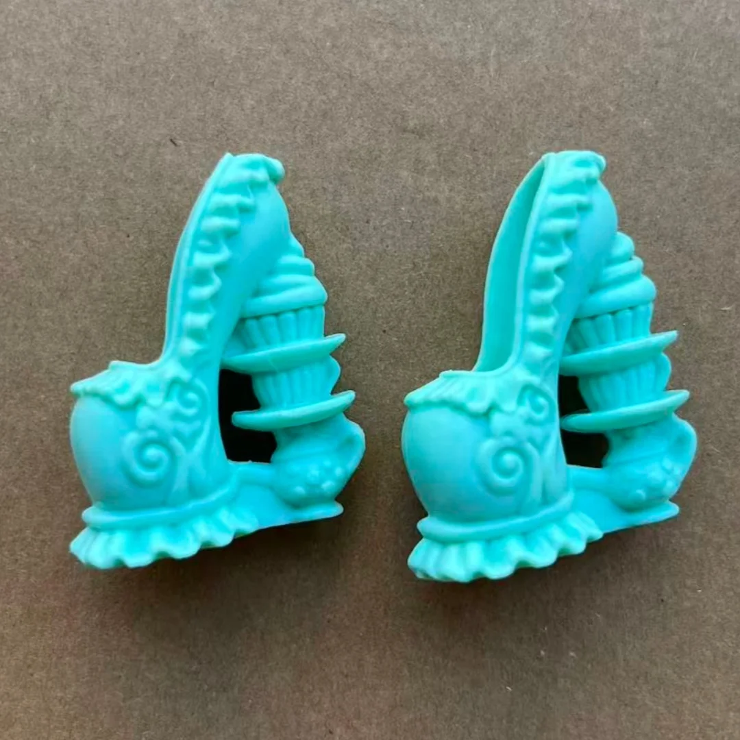 1/6 Scale Monster Doll Shoes Set - Gold Purple Green Red Blue Sandals Unique Toy Accessories for Collectible Figures