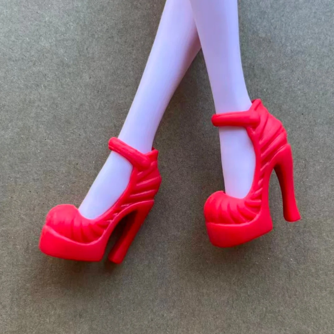 1/6 Scale Monster Doll Shoes Sandals DIY Dressing Accessories Set - Purple Blue Red Green Colors for Doll Decorations