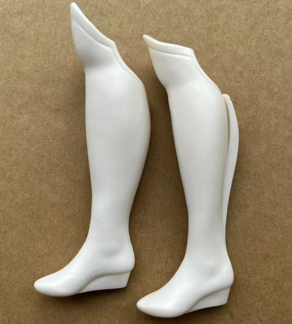 Original 1/6 Doll Long Boots White Black Red Silver Blue Colorful Doll Shoes DIY Doll Personality Decors