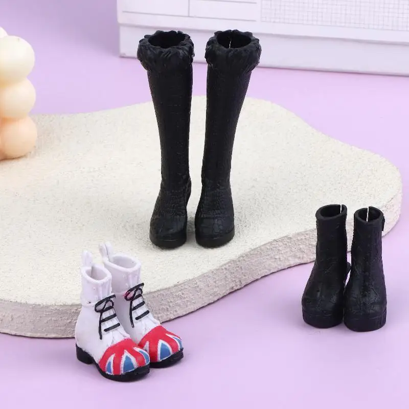 Mini Doll Shoes High Heels Boots Sandals Fashion 1/6 Dolls Dress Up Accessories For Female Dolls Decorations Pretend Play Toys