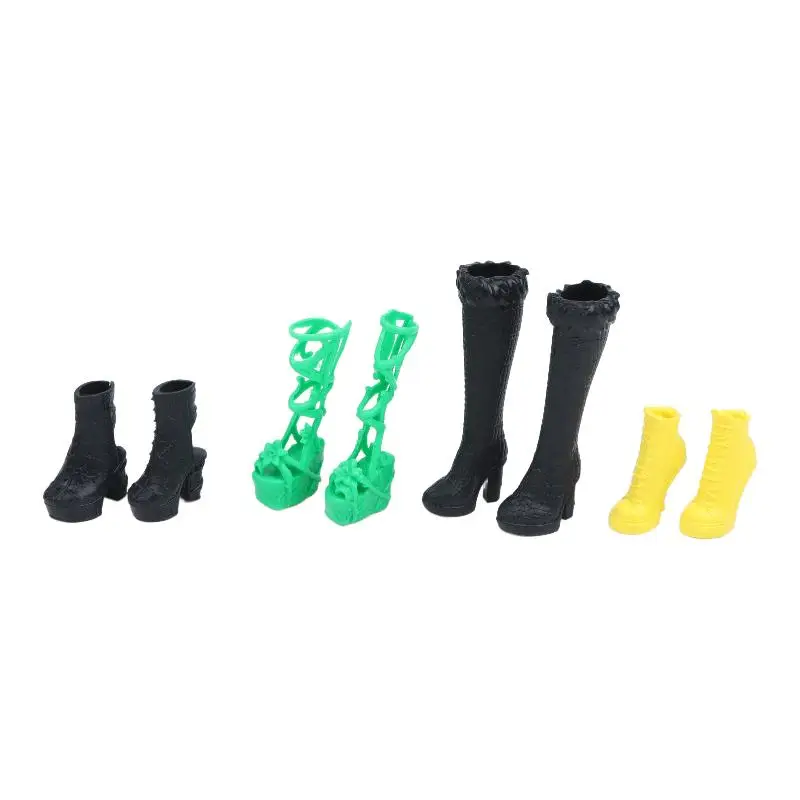 Mini Doll Shoes High Heels Boots Sandals Fashion 1/6 Dolls Dress Up Accessories For Female Dolls Decorations Pretend Play Toys