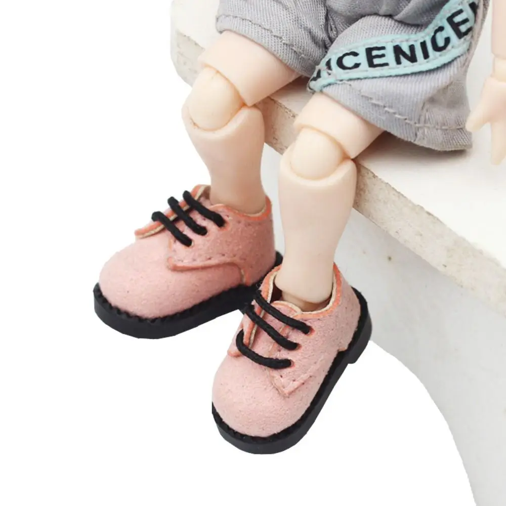 Multiple Colour 1 Pair Ob11 DOD 1/12 Bjd Doll Shoes All-Match PU Leather Body9 GSC YMY Shoes Delicate Cute