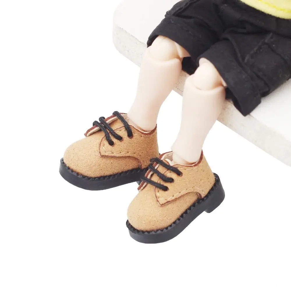 Multiple Colour 1 Pair Ob11 DOD 1/12 Bjd Doll Shoes All-Match PU Leather Body9 GSC YMY Shoes Delicate Cute
