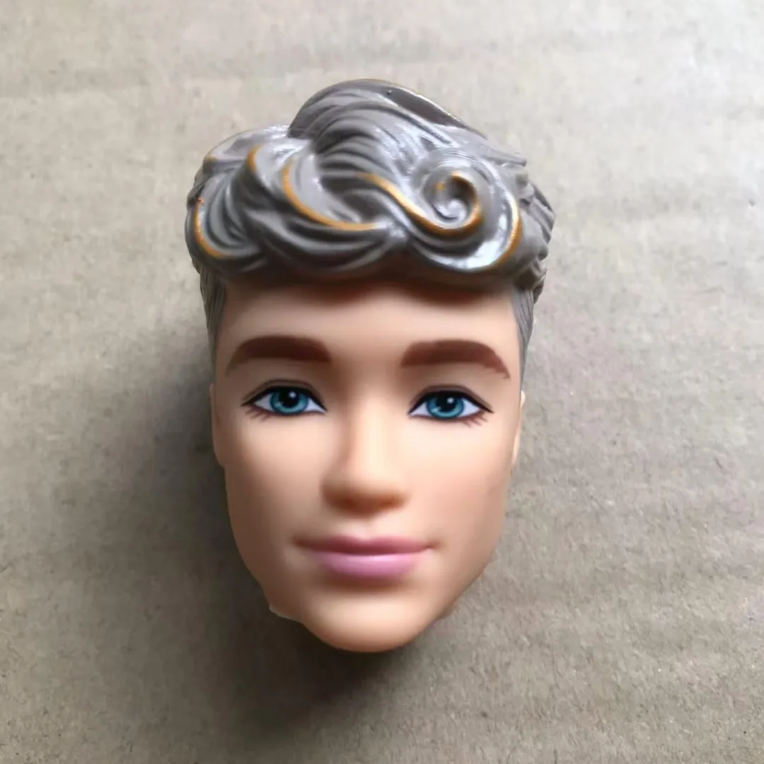 1/6 Scale Male Doll Head with Super White Beige Brown Skin for DIY Makeup Practice Collectible Figure Accessory Part