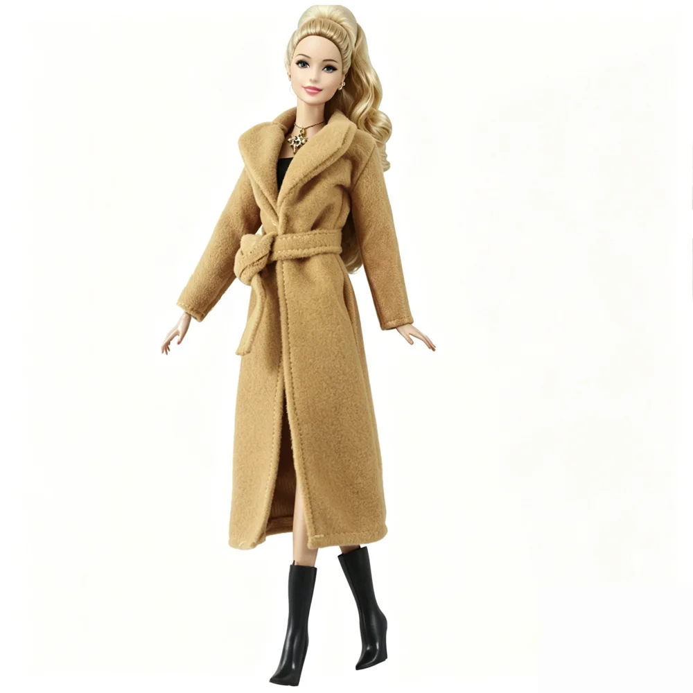 1/6 Scale Doll Clothes Fashion High Quality Dress Up Wool Coat Dress Tops Pants Set For 30cm Xianxian Supermodel Xinyi Doll Toy