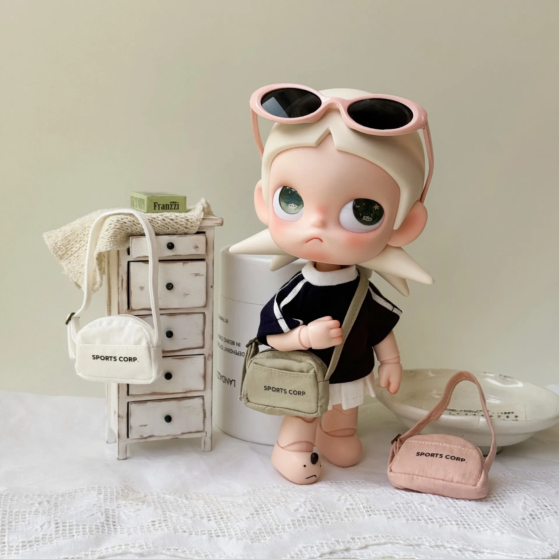 Doll Sports Cloth for Zsiga Long Legs Kitty Mini Baseball Backpack Cute Doll Accessories