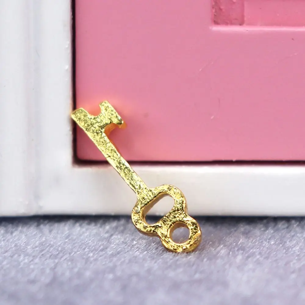 Trendy Miniature 1:12 Dollhouse Metal Door Knocker DIY Shooting Props Gift House Furniture Accessories Children