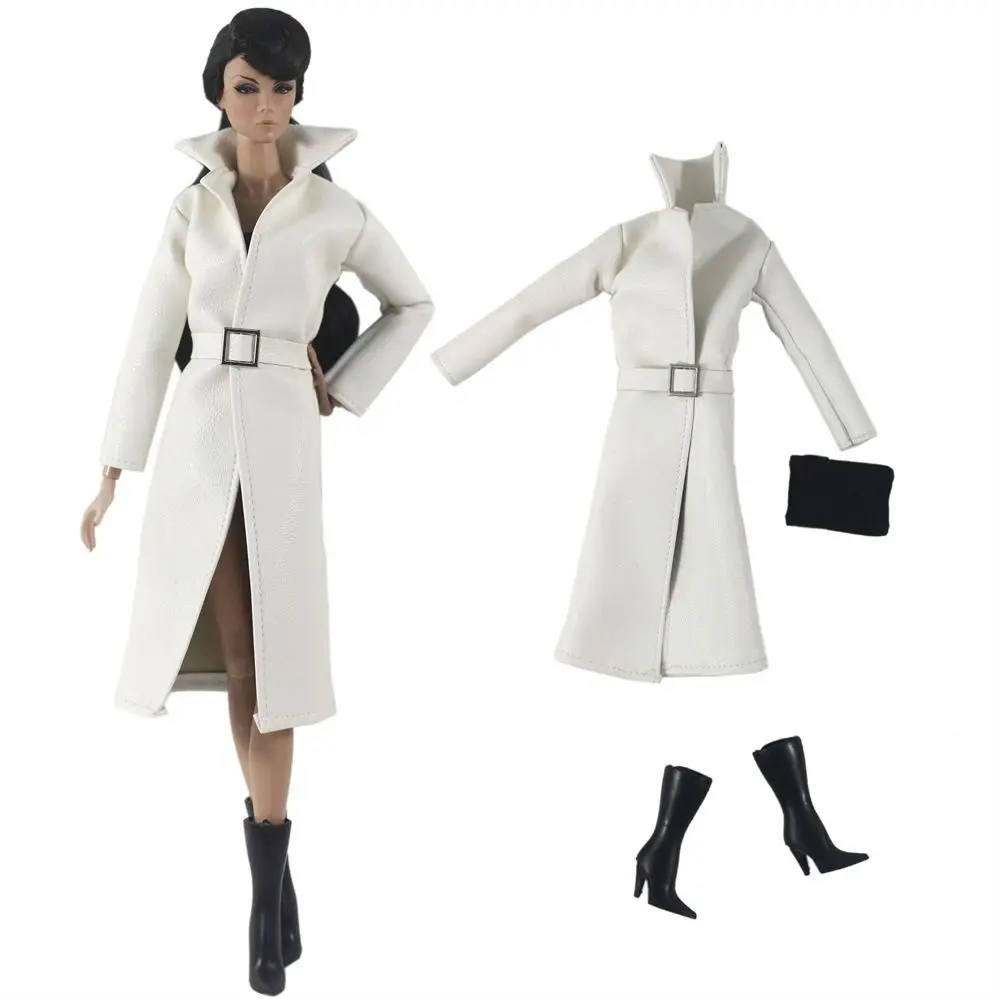 2023 Multistyles Dolls Dress Casual Wear Fashion PU Leather Jacket Girl Clothes for 1/6 BJD Dolls/30cm Dolls