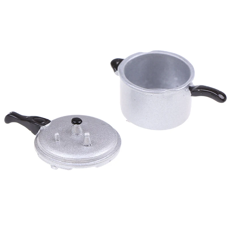 New【1:12 Scale Dollhouse Miniature Cooking Utensil Pressure Cooker Kitchen Tools】