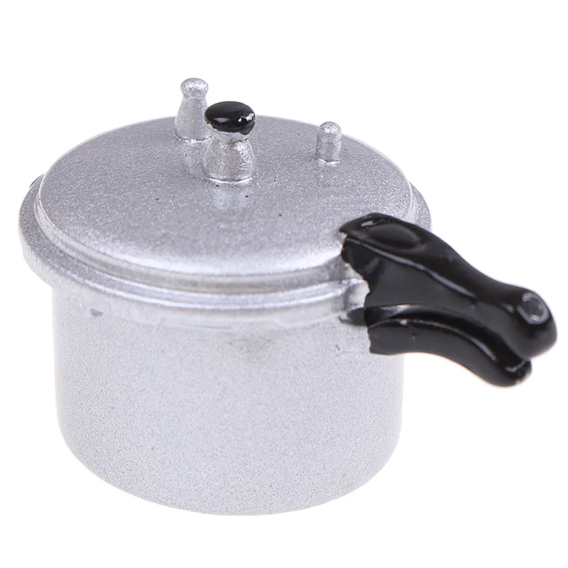 New【1:12 Scale Dollhouse Miniature Cooking Utensil Pressure Cooker Kitchen Tools】