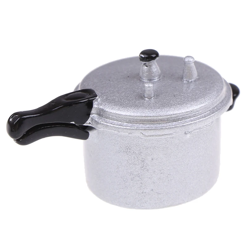New【1:12 Scale Dollhouse Miniature Cooking Utensil Pressure Cooker Kitchen Tools】