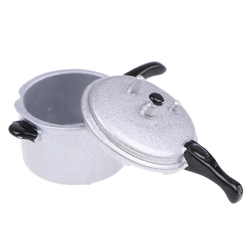 New【1:12 Scale Dollhouse Miniature Cooking Utensil Pressure Cooker Kitchen Tools】