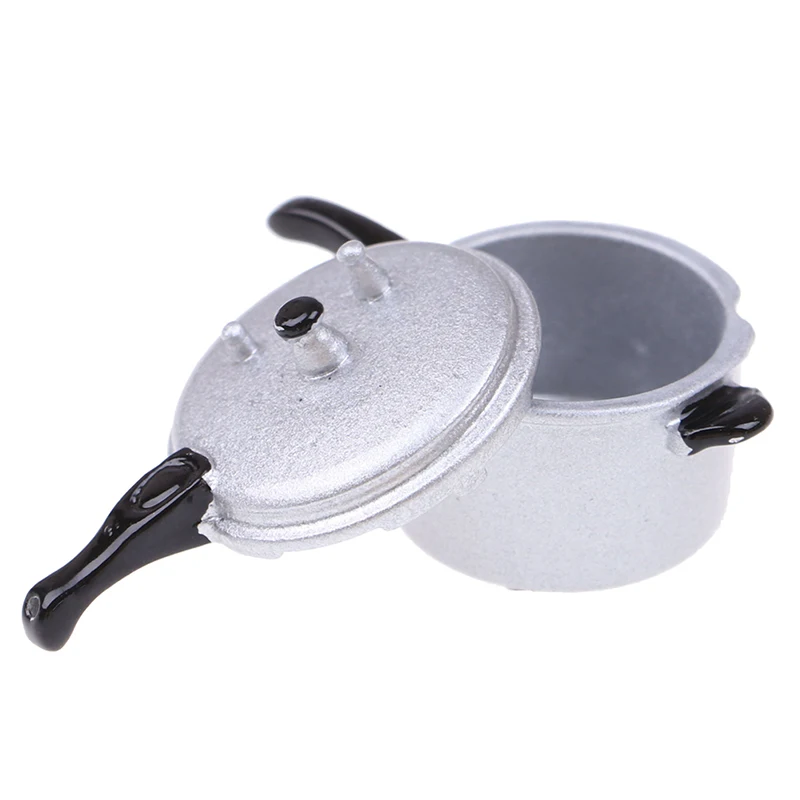 New【1:12 Scale Dollhouse Miniature Cooking Utensil Pressure Cooker Kitchen Tools】