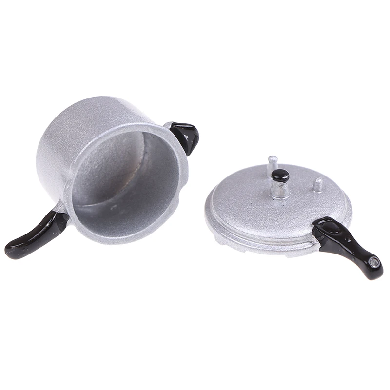 New【1:12 Scale Dollhouse Miniature Cooking Utensil Pressure Cooker Kitchen Tools】