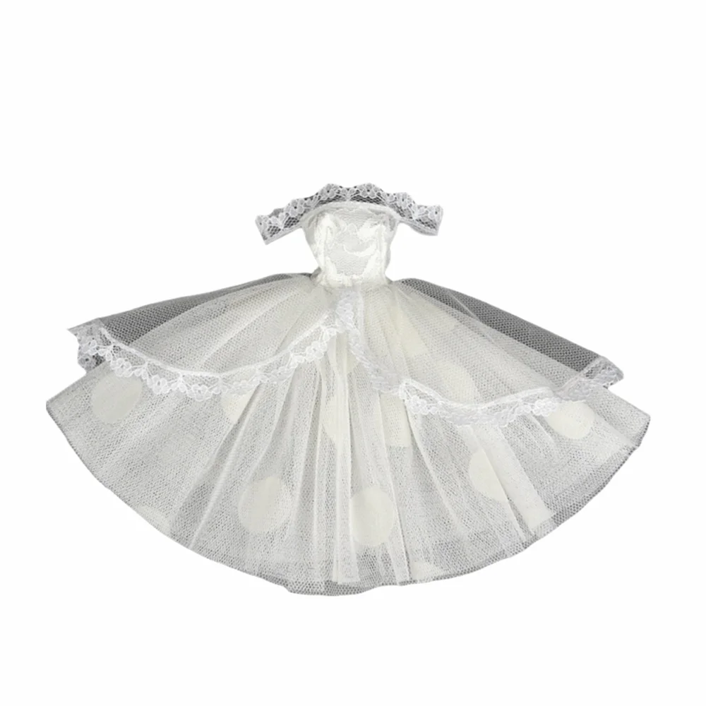 Cute Black Dotted Black Princess Dress Mini Lace Tutu Doll Dress Multilayer Dolls Party Dress Dolls