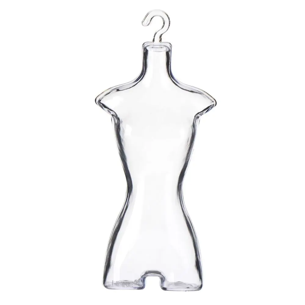 Plastic Transparent Gown Diy Cloth Display Mannequin Model Hanger Dress Clothes Holders Stand Rack Holder