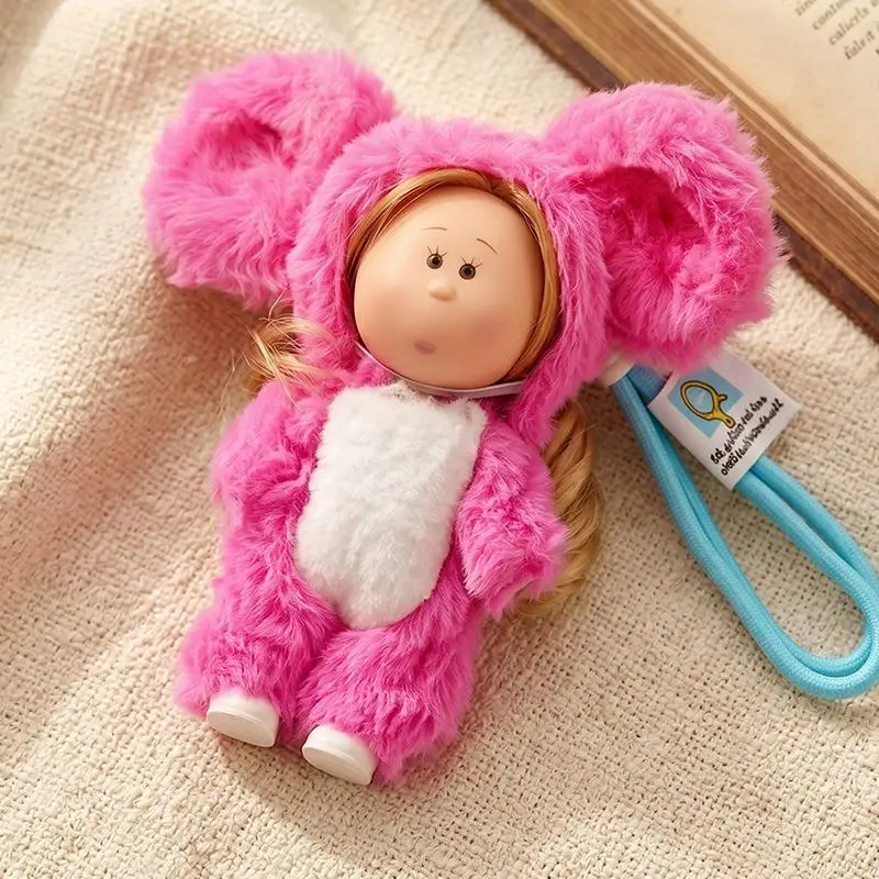 14cm Mia Potato Doll Keychain Curly Hair Cute Dress Up Pendant Fashion Backpack Decor Key Accessories Girl Daily Decoration 2026
