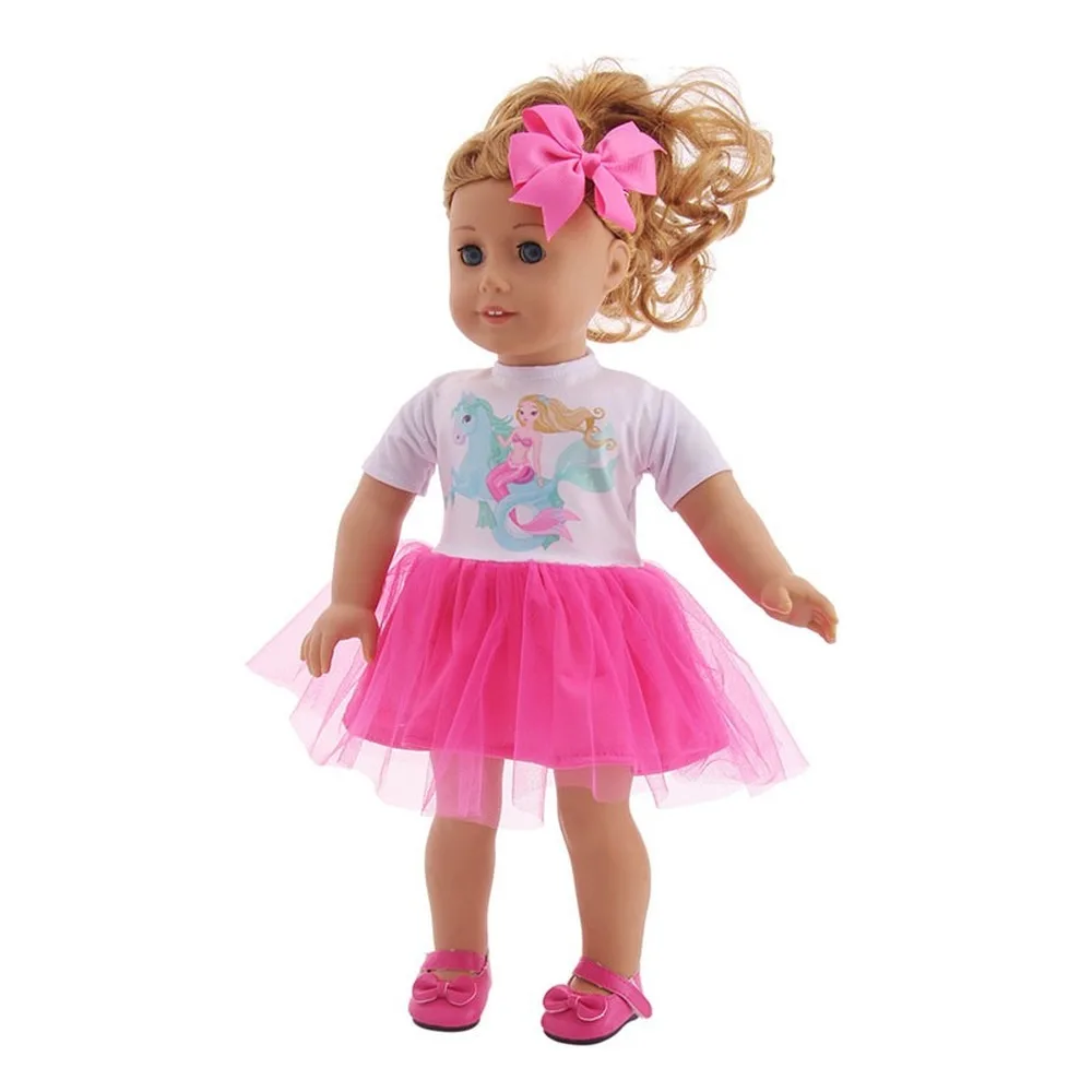 Doll Clothes Unicorn Kitty Dress Fit 18 Inch American&43 CM Reborn New Born Baby Doll OG Girl Doll Russia Doll DIY Gift's Toy