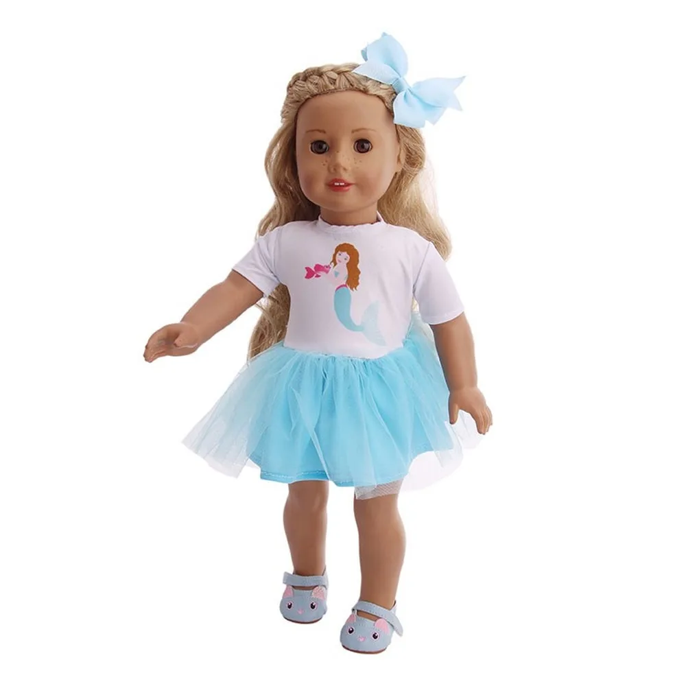 Doll Clothes Unicorn Kitty Dress Fit 18 Inch American&43 CM Reborn New Born Baby Doll OG Girl Doll Russia Doll DIY Gift's Toy
