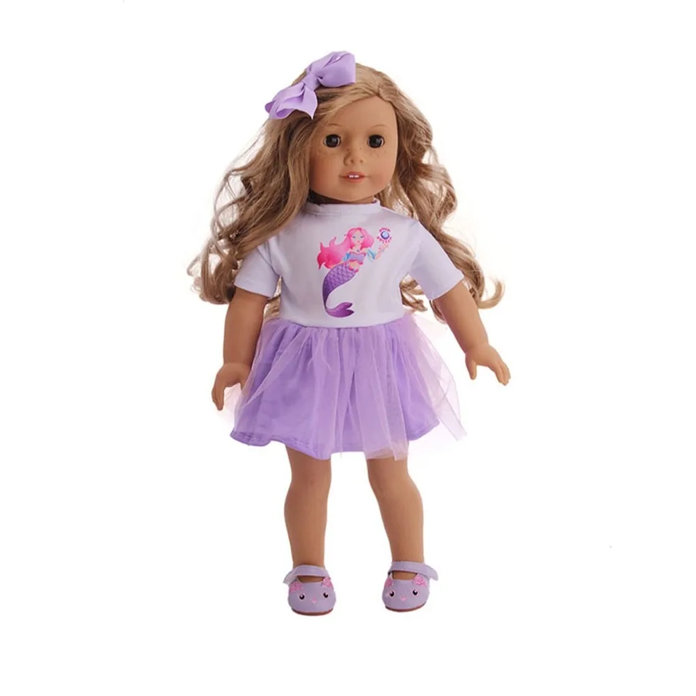 Doll Clothes Unicorn Kitty Dress Fit 18 Inch American&43 CM Reborn New Born Baby Doll OG Girl Doll Russia Doll DIY Gift's Toy