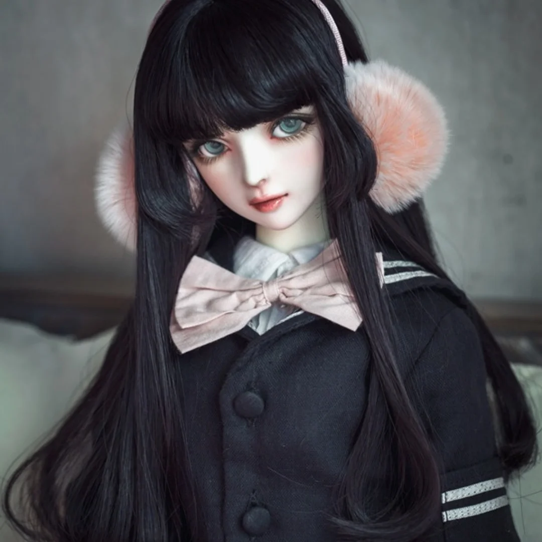 Long Straight Hair Wig Elegant Girls BJD/SD Wig 1/3 1/4 1/6 Green GoldenDoll Accessories In Stock