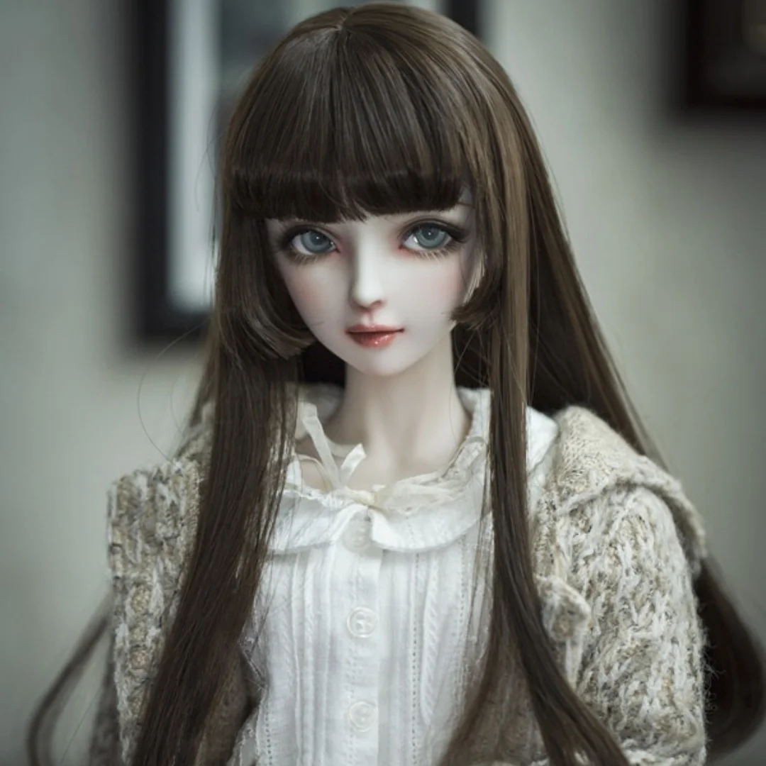 Long Straight Hair Wig Elegant Girls BJD/SD Wig 1/3 1/4 1/6 Green GoldenDoll Accessories In Stock