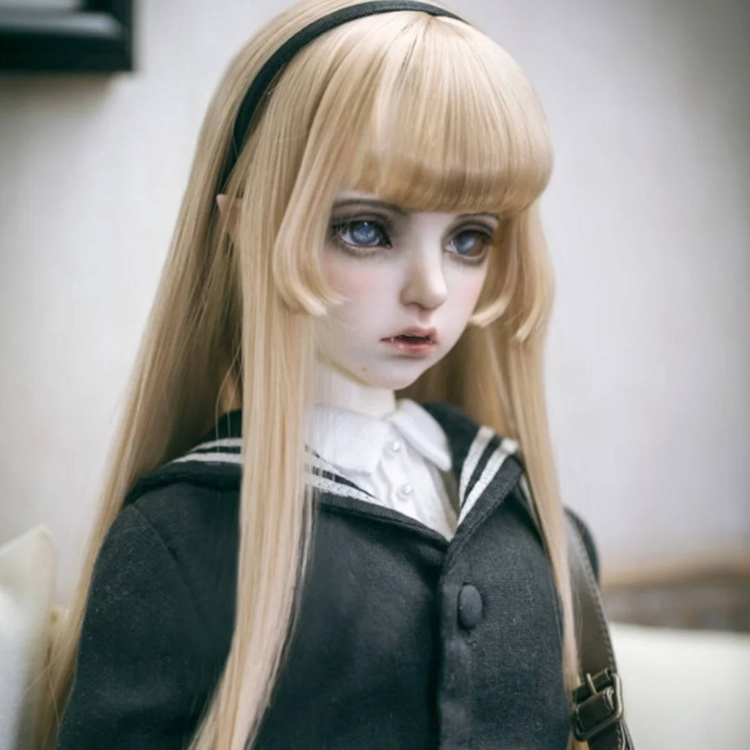 Long Straight Hair Wig Elegant Girls BJD/SD Wig 1/3 1/4 1/6 Green GoldenDoll Accessories In Stock