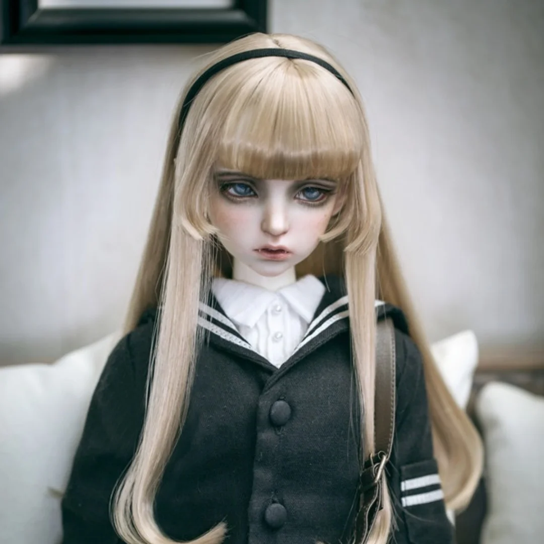 Long Straight Hair Wig Elegant Girls BJD/SD Wig 1/3 1/4 1/6 Green GoldenDoll Accessories In Stock