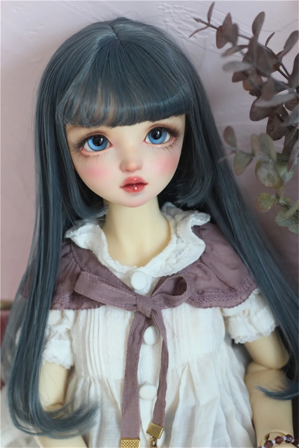 Long Straight Hair Wig Elegant Girls BJD/SD Wig 1/3 1/4 1/6 Green GoldenDoll Accessories In Stock