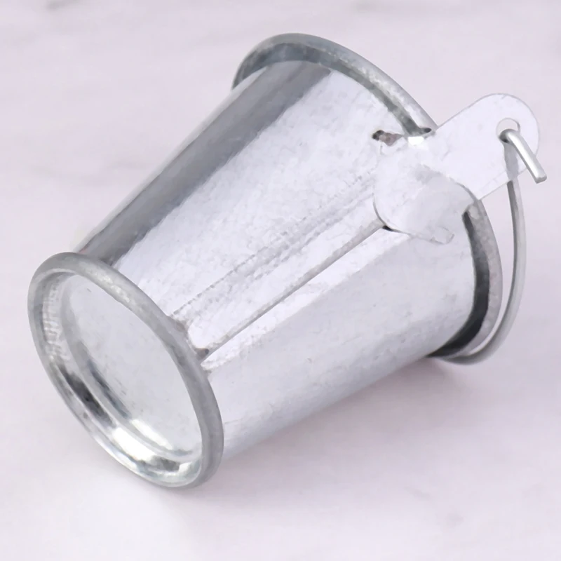 1:12 Dollhouse Miniature Farm Metal Milk Can Kettle Pot Flower Arrangement Bucket Kids Pretend Play Toys Doll House Decor