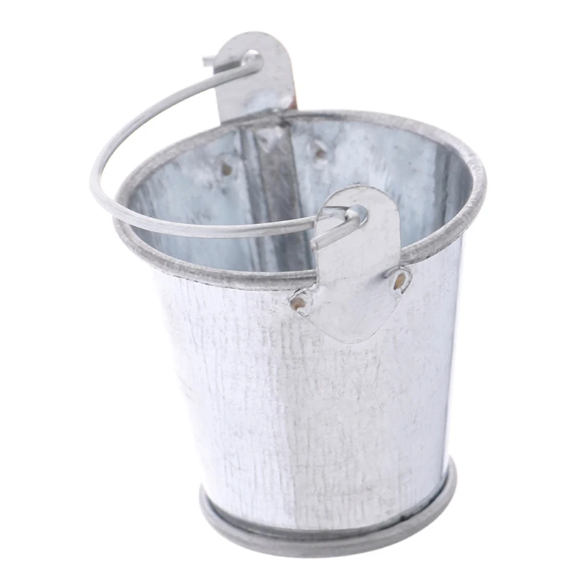1:12 Dollhouse Miniature Farm Metal Milk Can Kettle Pot Flower Arrangement Bucket Kids Pretend Play Toys Doll House Decor