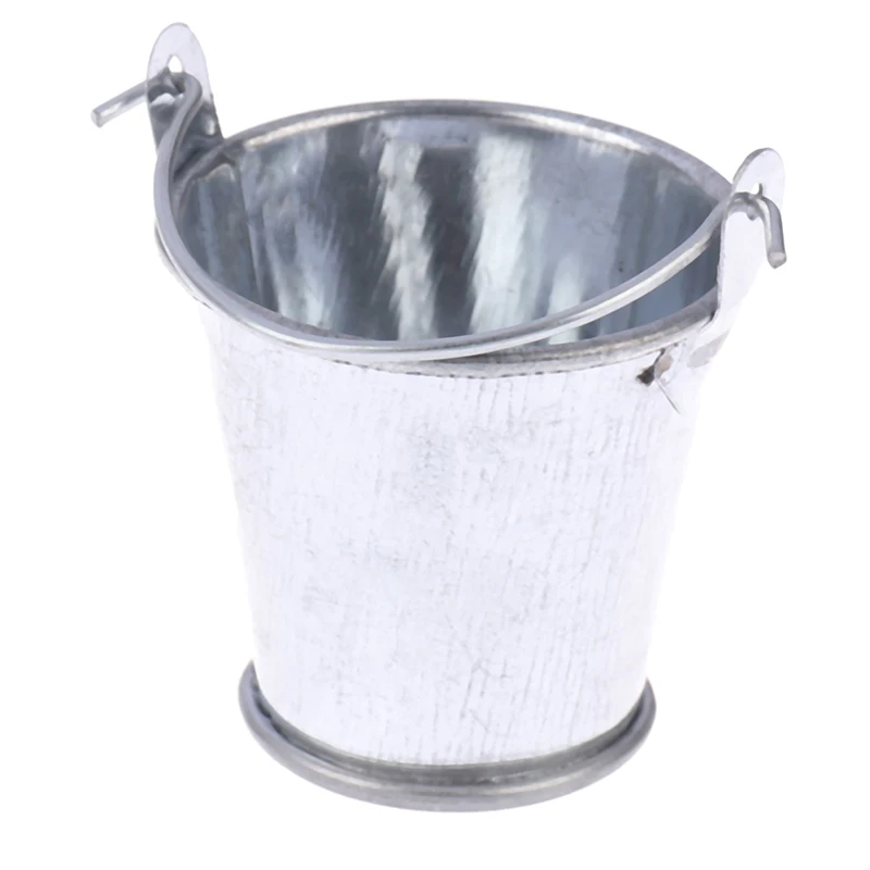 1:12 Dollhouse Miniature Farm Metal Milk Can Kettle Pot Flower Arrangement Bucket Kids Pretend Play Toys Doll House Decor