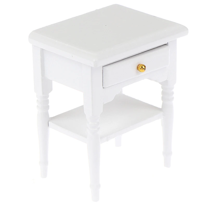 1Pc 1:12 Dollhouse Miniature Furniture Bedside Cupboard For Doll House Room Decor