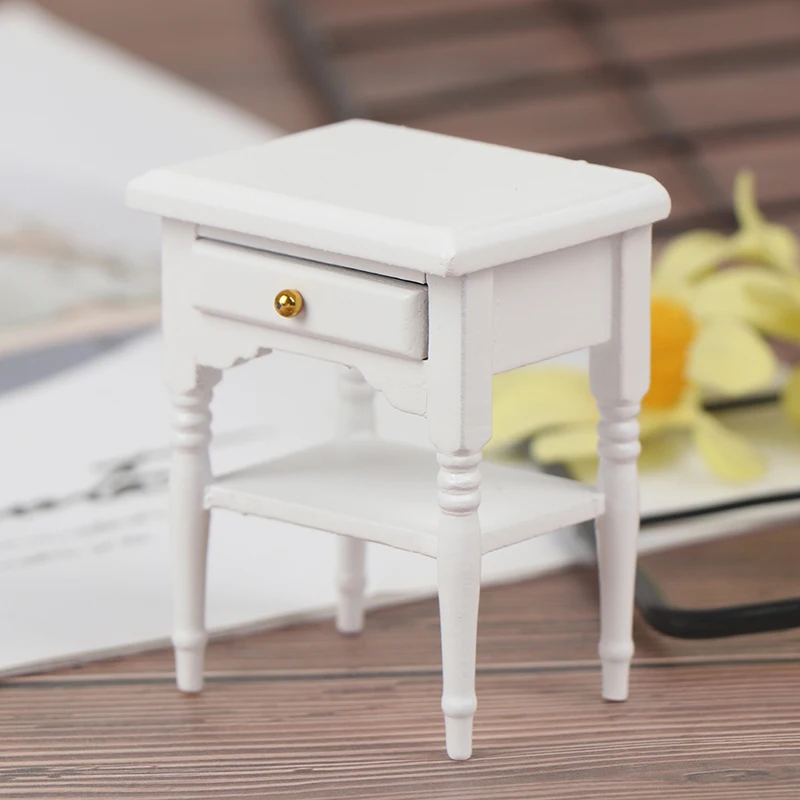 1Pc 1:12 Dollhouse Miniature Furniture Bedside Cupboard For Doll House Room Decor