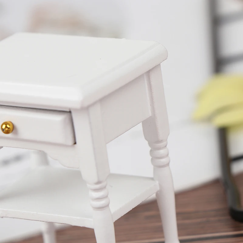 1Pc 1:12 Dollhouse Miniature Furniture Bedside Cupboard For Doll House Room Decor