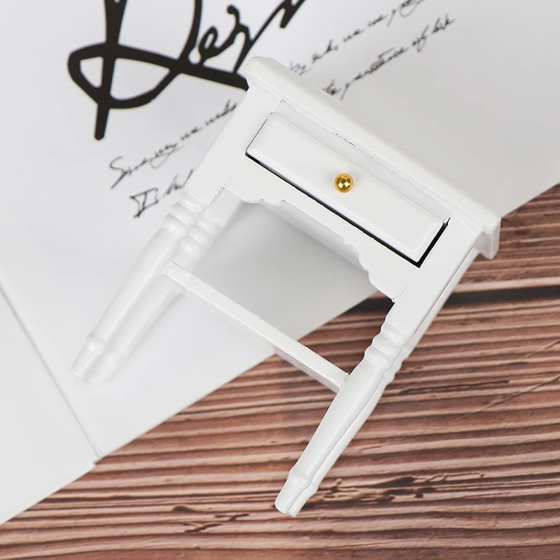 1Pc 1:12 Dollhouse Miniature Furniture Bedside Cupboard For Doll House Room Decor